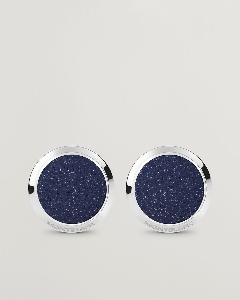 Montblanc Meisterstück Cufflinks Blue Goldstone – Blue