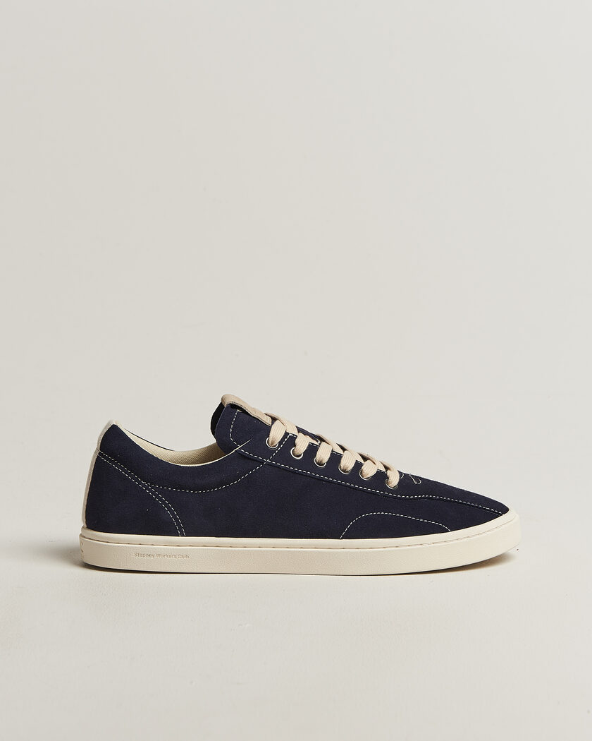 Stepney Workers Club Surma Suede Sneaker Navy – Blue
