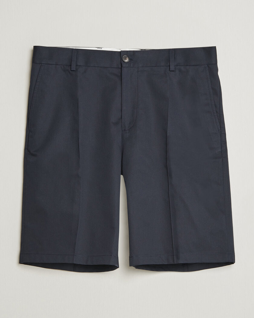 Filippa K Tailored Cotton Chino Shorts Navy – Blue