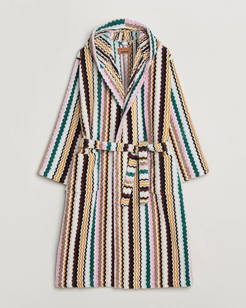 Missoni Home Aura Hooded Bathrobe Multi – Multi-colour