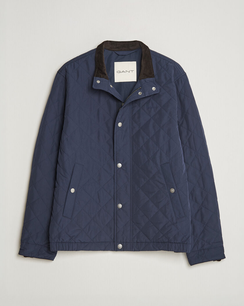 Gant Classic Quilted Jacket Evening Blue – Blue