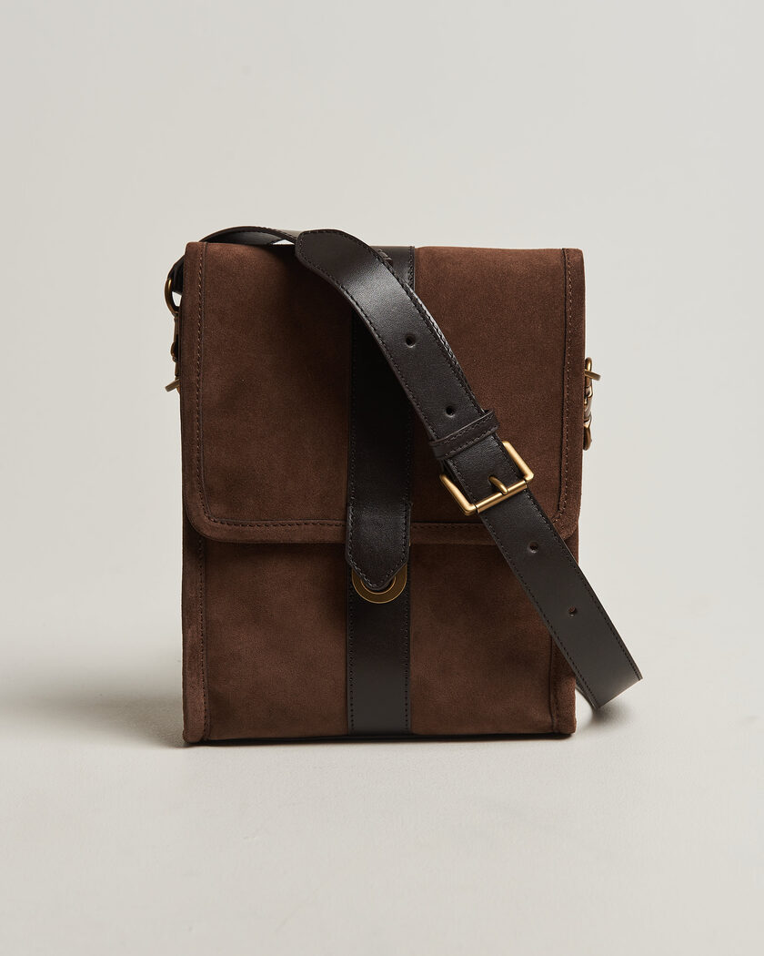 Gant Suede Shoulder Bag Soil Brown – Brown