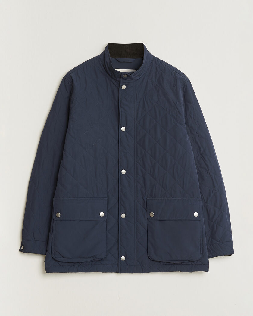Gant Classic Quilted Mid Jacket Evening Blue – Blue