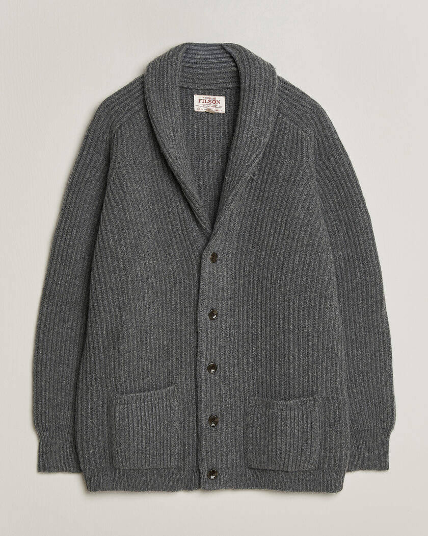 Filson Bristol Cardigan Sweater Medium Grey Melange – Grey