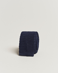  Knitted Silk 6.5 cm Tie Navy