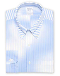  Regent Fit Non Iron Stripe Shirt Light Blue