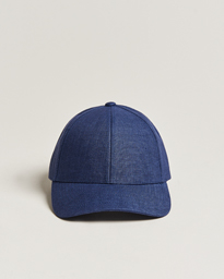  Linen Baseball Cap Oxford Blue