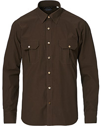  Double Pocket Overshirt Brown