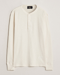  Long Sleeve Henley Paper White S