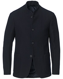  Waffle Wool Guru Blazer Navy