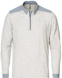  Frame Long Sleeve Polo Light Grey Heather