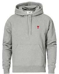  Heart Logo Hoodie Heather Grey