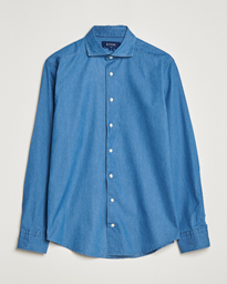  Lightweight Casual Fit Denim Shirt Blue