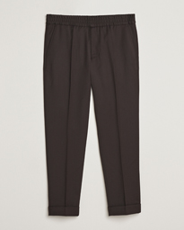  Terry Wool Trousers Dark Brown