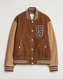  Cord Varsity Jacket Cacao Brown