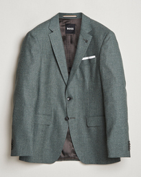  Hutson Wool Dogtooth Blazer Light Green