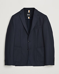  Hanry Wool Patch Pocket Blazer Dark Blue