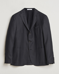  K Jacket Wool Hopsack Blazer Charcoal