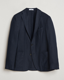  K Jacket Wool Herringbone Blazer Navy