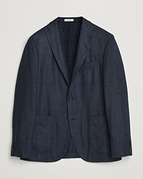  K Jacket Overcheck Wool Blazer Navy