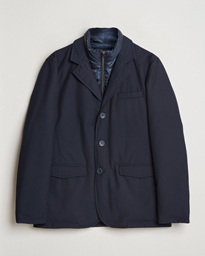  Water Repellent Down Blazer Navy