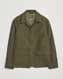  Linen Herringbone Field Jacket Ranger Green