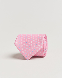  3-Fold Printed Silk Tie Pink