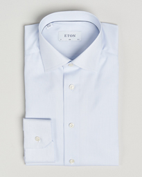  Slim Fit Twill Hairline Stripe Shirt Blue/White