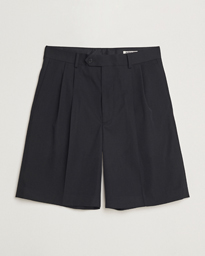  Light Wool Gabardine Shorts Black