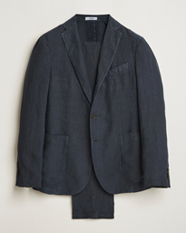  K Jacket Linen Suit Navy