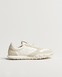  Nylon/Suede Running Sneaker Off White