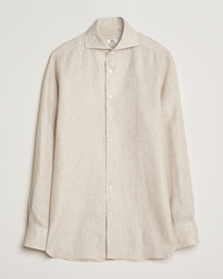  Cut Away Linen Shirt Oatmeal