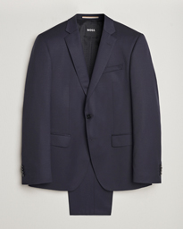  Huge Wool Suit Dark Blue