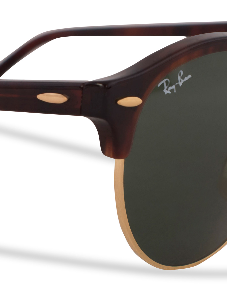 Men | Ray-Ban 0RB4246 Clubround Sunglasses Red Havana/Green | Ray-Ban | 0RB4246 Clubround Sunglasses Red Havana/Green