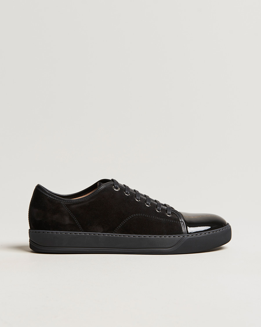 Men | Sneakers | Lanvin | Patent Cap Toe Sneaker Black/Black