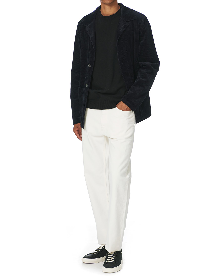 Men | Coats & Jackets | Oscar Jacobson | Hampus Corduroy Shirt Jacket Navy