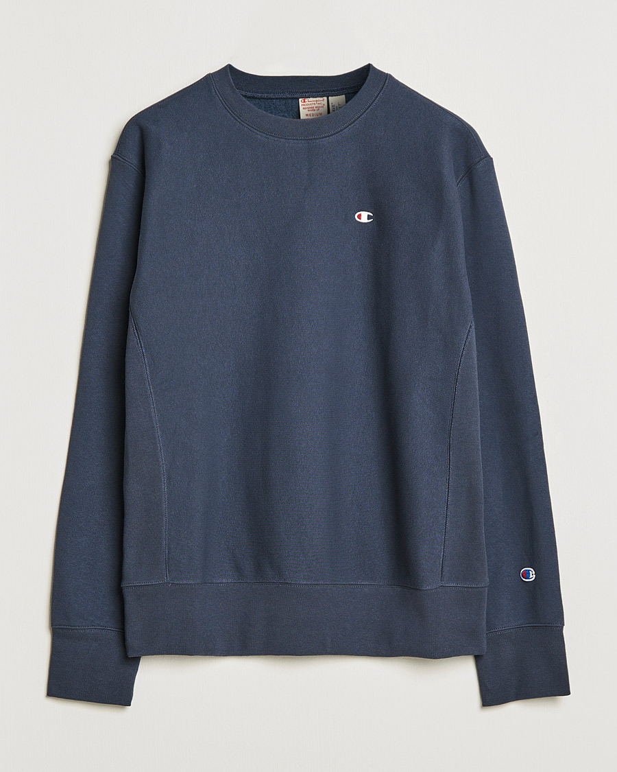 Men | Sweaters & Knitwear | Champion | Reverse Weave Soft Fleece Sweatshirt Navy