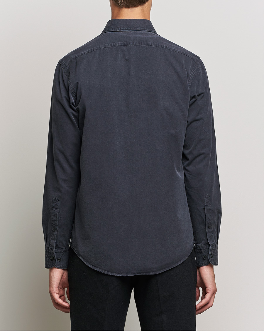 Men | Shirts | Eton | Recycled Cotton Denim Shirt Black