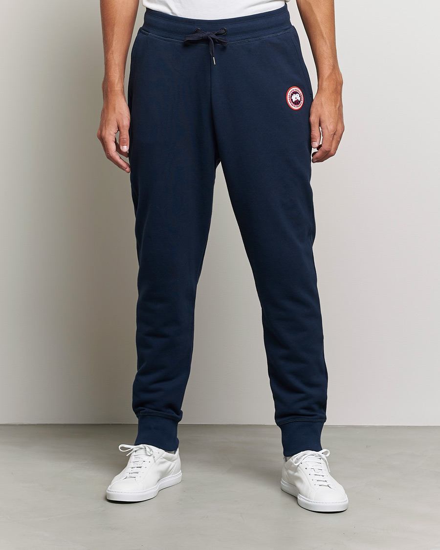 Men | Trousers | Canada Goose | Huron Sweatpants Atlantic Navy