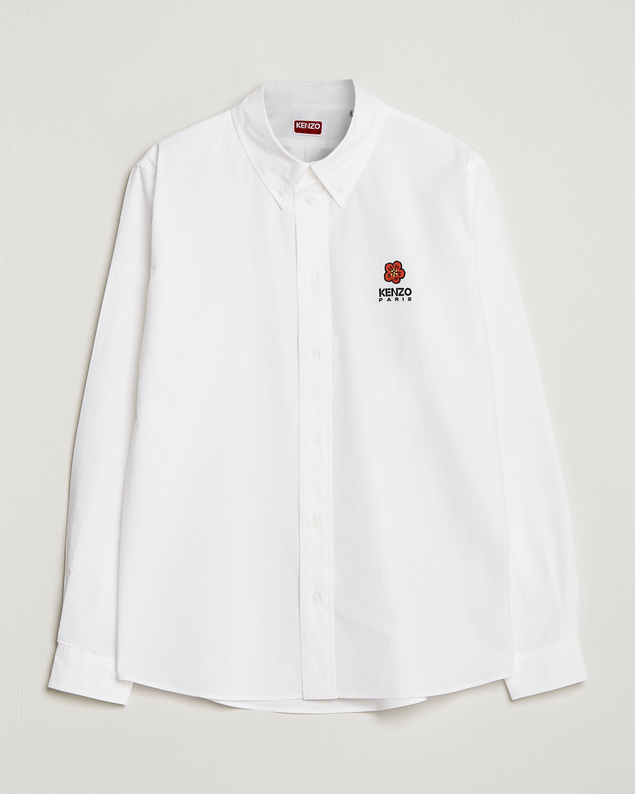 Men | Shirts | KENZO | Boke Flower Crest Casual Shirt White