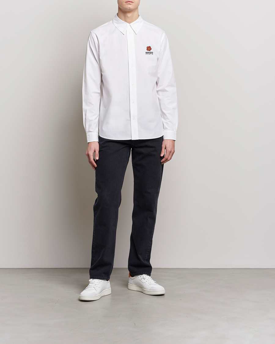 Men | Shirts | KENZO | Boke Flower Crest Casual Shirt White