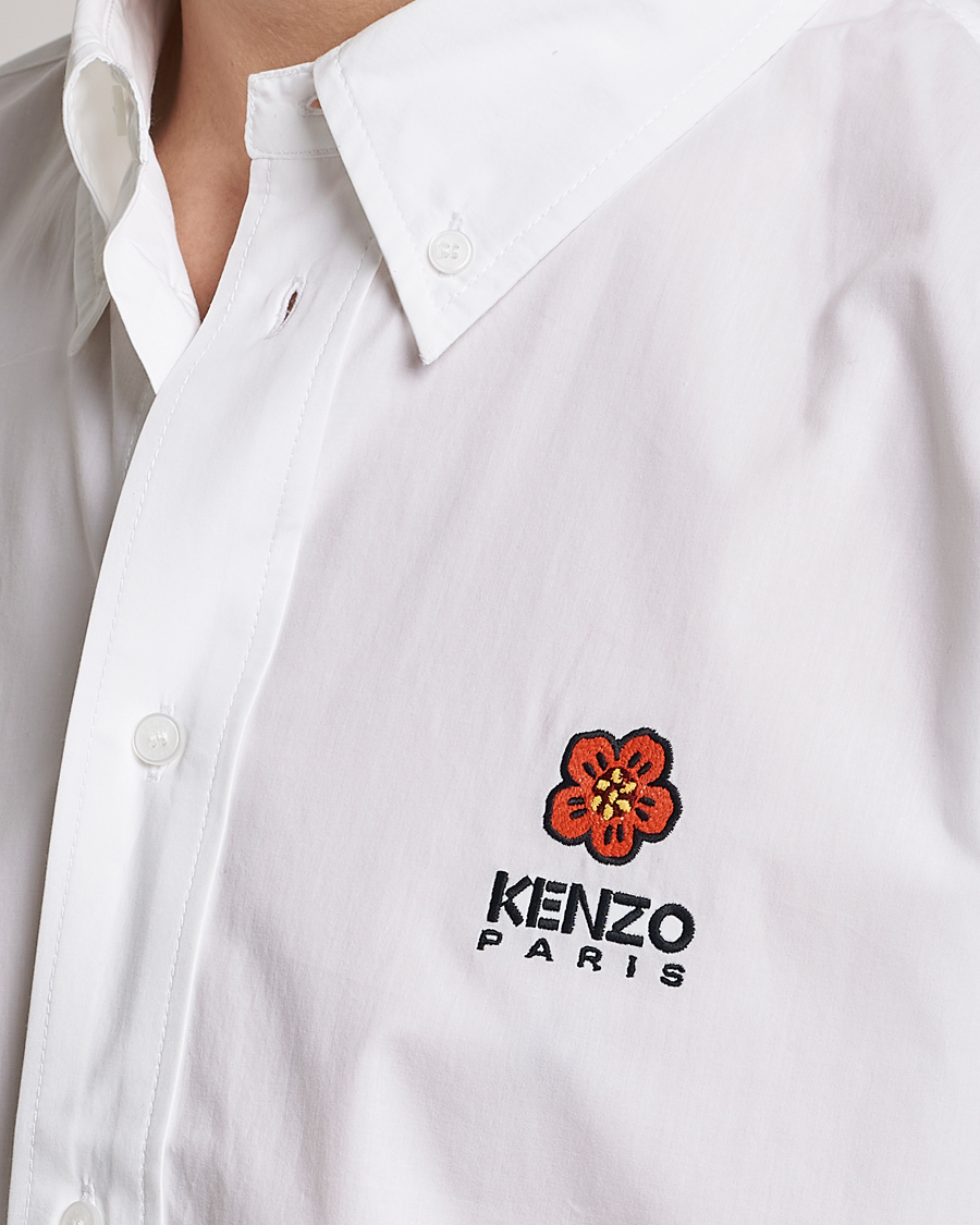 Men | Shirts | KENZO | Boke Flower Crest Casual Shirt White
