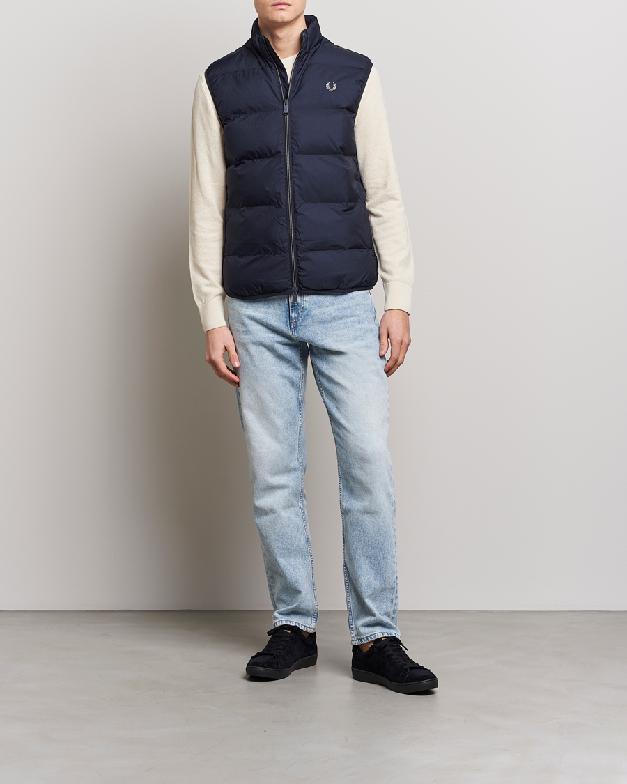 Men | Gilets | Fred Perry | Insulated Gilet Vest Navy