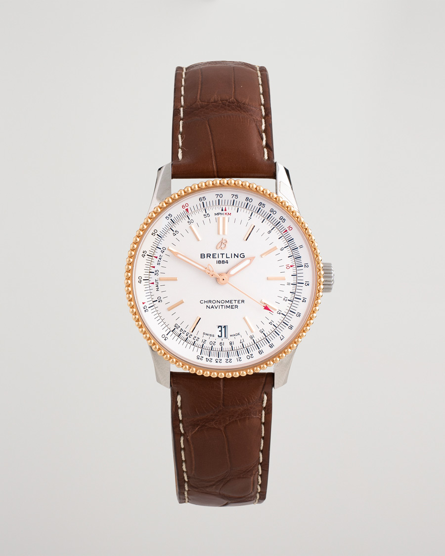 Men | Pre-Owned & Vintage Watches | Breitling Pre-Owned | Navitimer38 U17325211G1P1 Steel White