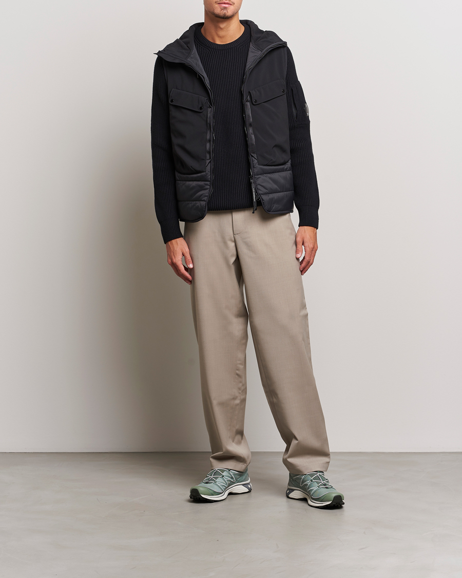 Men | Coats & Jackets | C.P. Company | CP Shell - R Mixed Goggle Vest Black