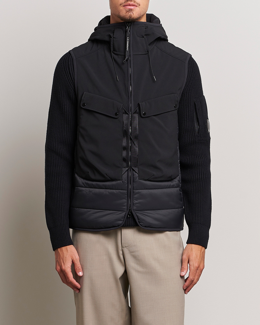 Men | Coats & Jackets | C.P. Company | CP Shell - R Mixed Goggle Vest Black
