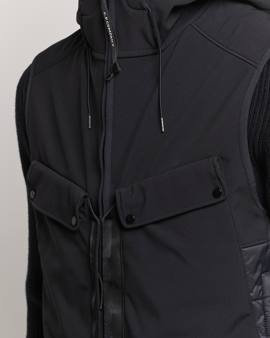 Men | Coats & Jackets | C.P. Company | CP Shell - R Mixed Goggle Vest Black