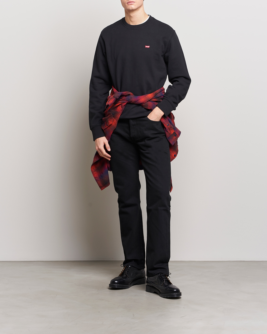 Men | Sweaters & Knitwear | Levi's | Original Crew Neck Sweatshirt Mineral Black