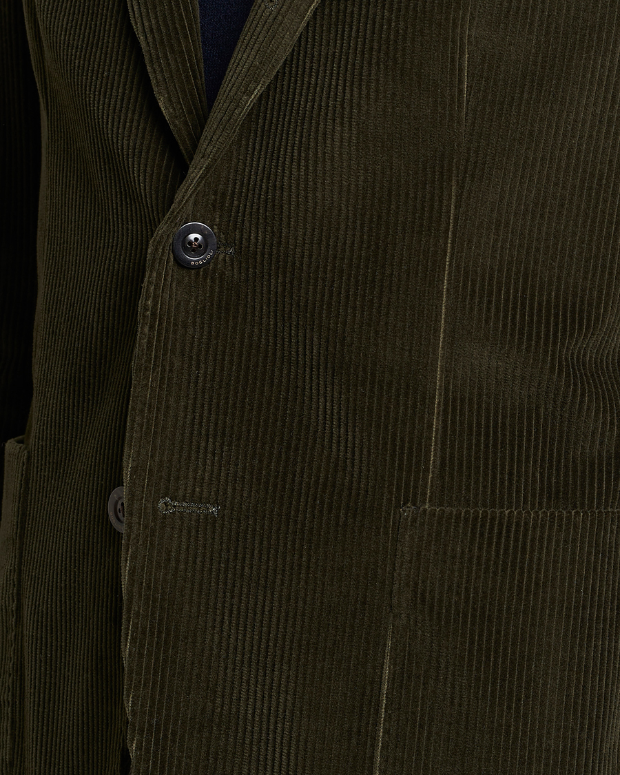 Men | Blazers | Boglioli | K Jacket Corduroy Blazer Dark Green