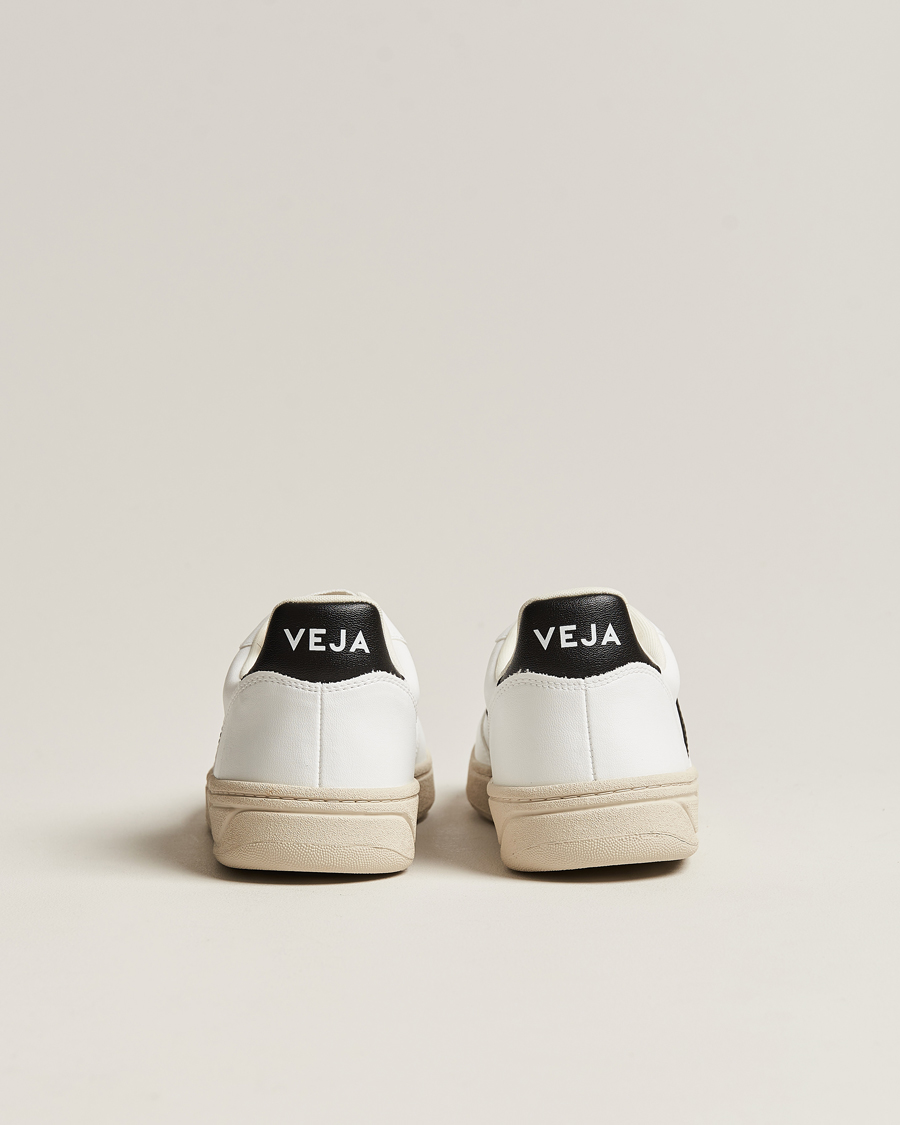 Men | Veja V-10 Vegan Leather Sneaker White/Black | Veja | V-10 Vegan Leather Sneaker White/Black